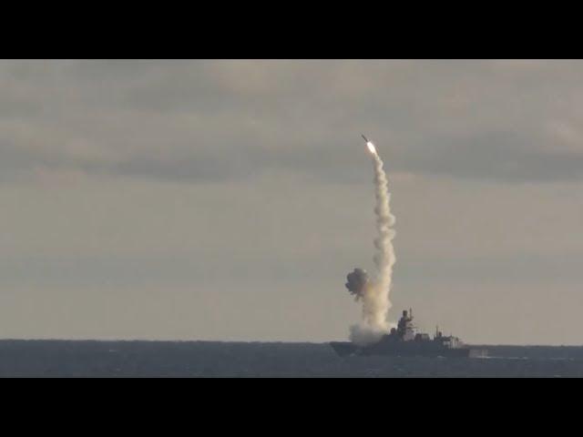 Russian Navy tests "Caliber" missile during "Grom-2019" exercise