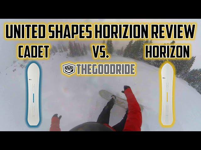 United Shapes Horizon Snowboard Review vs. Cadet