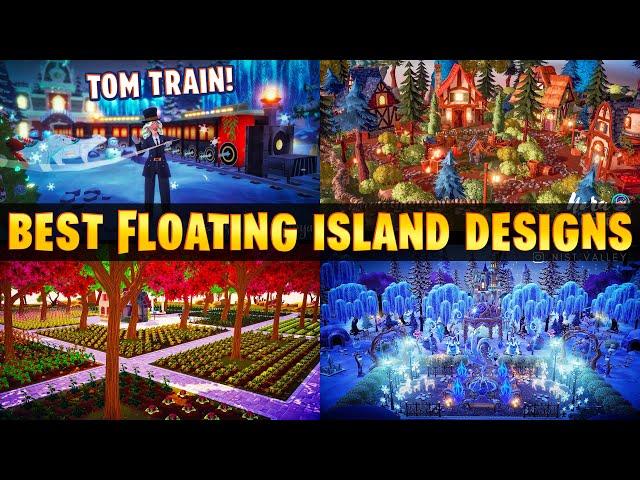 AMAZING Floating Island Designs in DISNEY Dreamlight Valley. MINDBLOWING Touch of Magic Train!