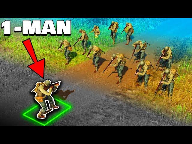 Can 1 Soldier Win WWII? (Men of War II)