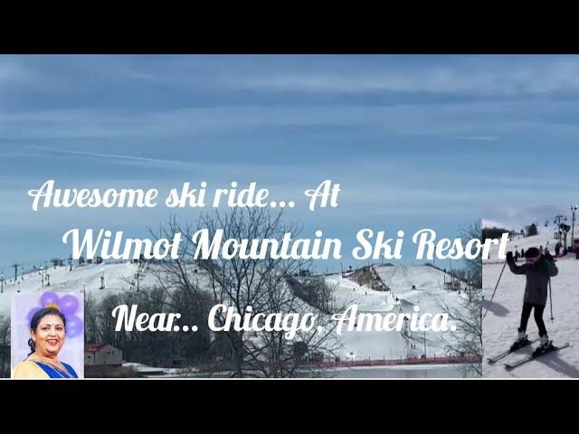 VlogAwesome ski ride...At  Wilmot Mountain Ski Resort. Near...Chicago,America.#skiride #chicago