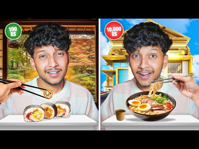 ₹100 Vs ₹10,000 Japanese Food!