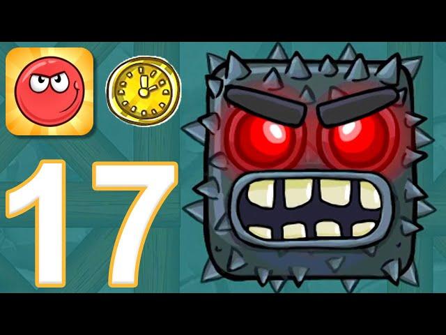 Red Ball 4 - Gameplay Walkthrough Part 17 - Gold Clock: Episode 5 Into The Caves (iOS, Android)