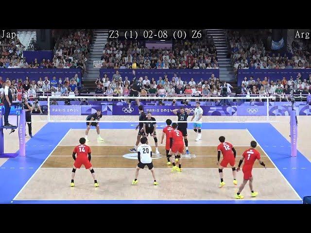 Volleyball Japan vs Argentina - FULL Match 2024 Paris Olympics