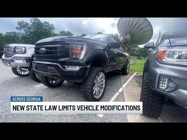 New Georgia law limits some vehicle modifications, including squatted trucks