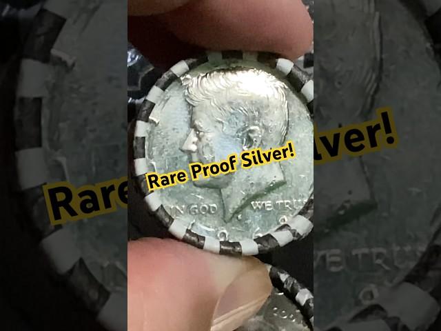 I Found A Rare Proof Silver In $2,000.00 Of Half Dollars! #coin #silver #proof