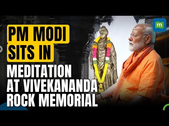 Watch: First Visuals of PM Modi’s Meditation | PM To Meditate Till June 1 at Dhyan Mandapam