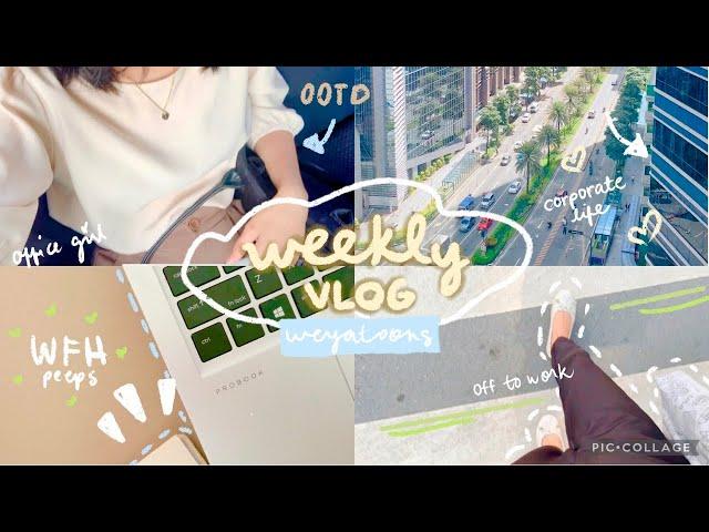 work vlog  | corporate life in Manila, sesh after office hours, picnic, koomi weyatoons diaries