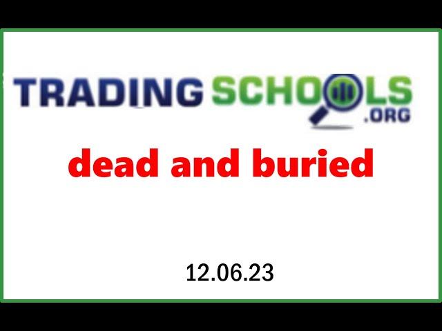 Dr  Handley's Review: Trading Schools dead and buried