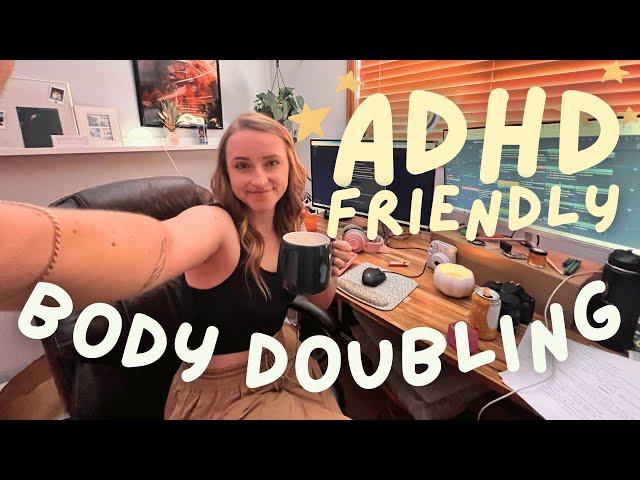 ADHD Body Doubling - work with me (breaks, music, chatting! ️)