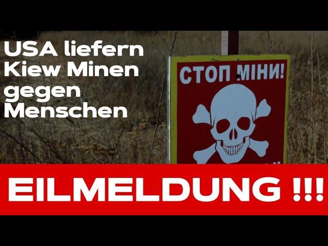  UKRAINE AKTUAELL‼️USA liefern Kiew Minen gegen Menschen - Selenskyj macht Geständnis im US-TV‼️