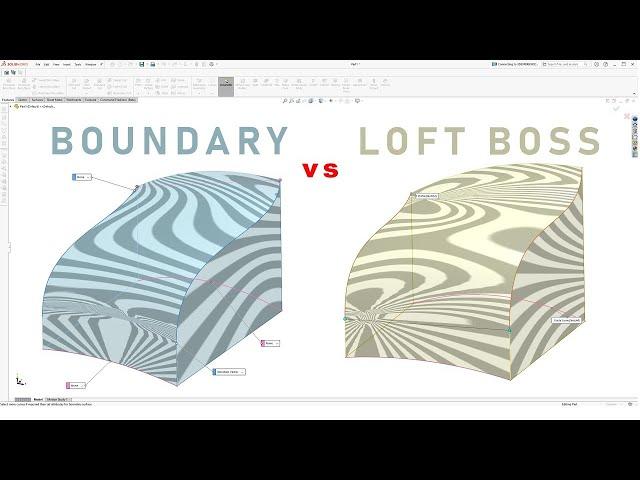 SOLIDWORKS | Boundary vs. Loft