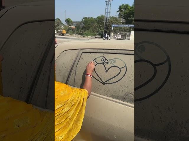 Car dust art #art #ashortaday