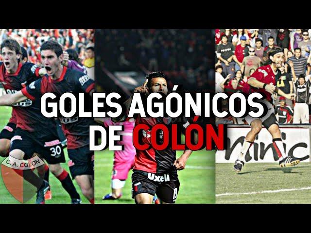 GOLES AGÓNICOS DE COLÓN