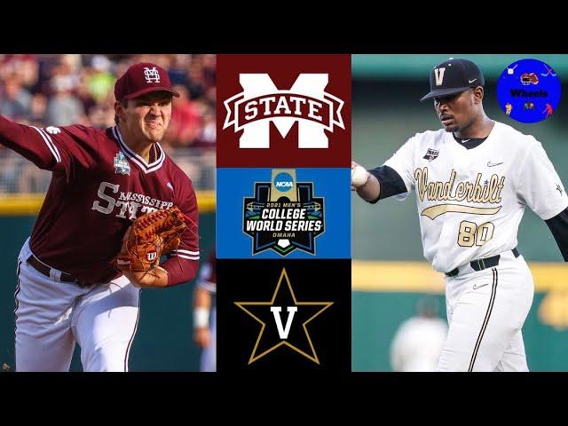 #7 Mississippi State v #4 Vanderbilt | College World Series Championship Game |2021 College Baseball