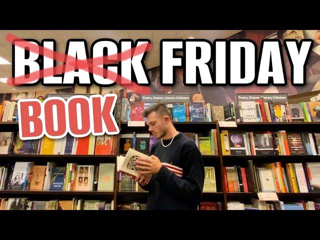 black friday BOOK SHOPPING vlog 