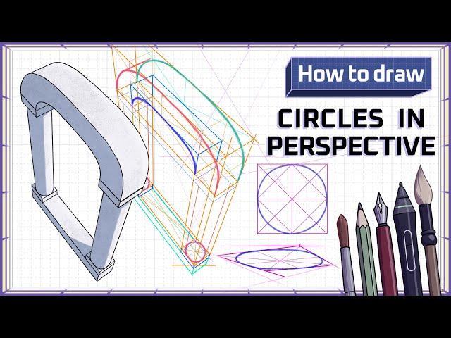 How to draw CIRCLES in Perspective - Step by Step Art Tutorial