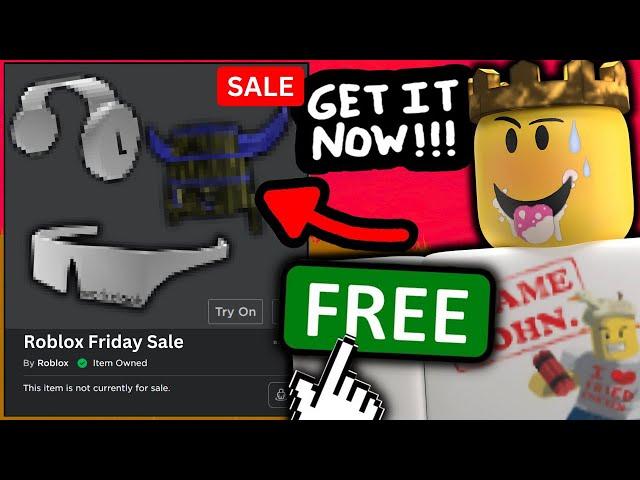 Roblox Black Friday Item LEAKS.. (ALL SALE ITEMS LEAKED)