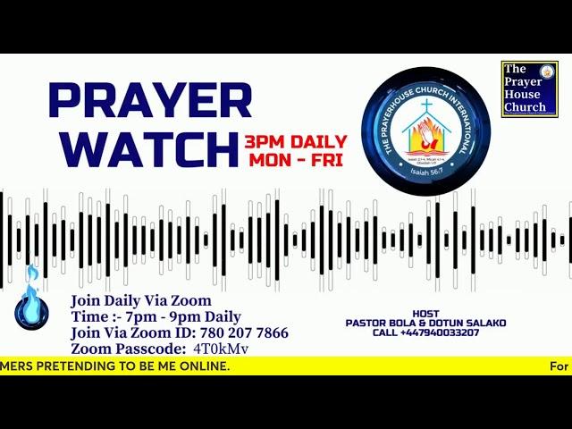 3pm Prayer Watch || Everyday 3pm UK Time || Monday 21st October 2024 ||