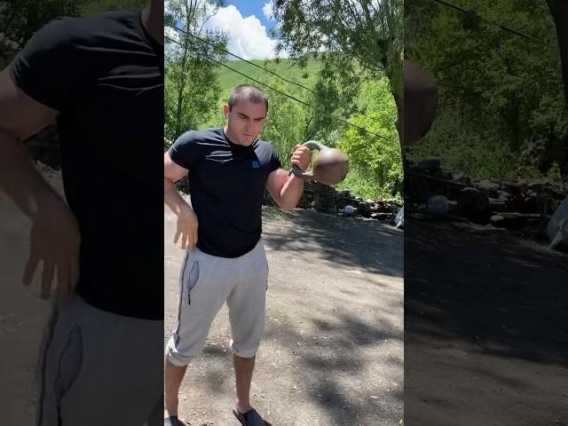 УПРАЖНЕНИЯ С ГИРЕЙ, тренировки на природе  Курахский район село Усуг #shorts #курах #гельхен #агул