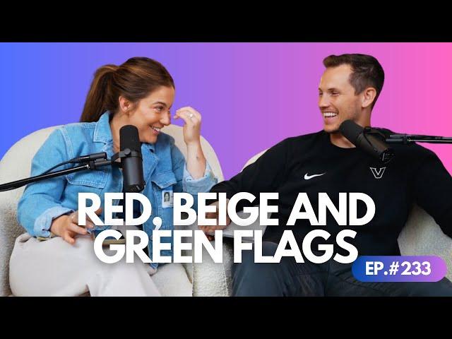 red, beige and green flags in relationships