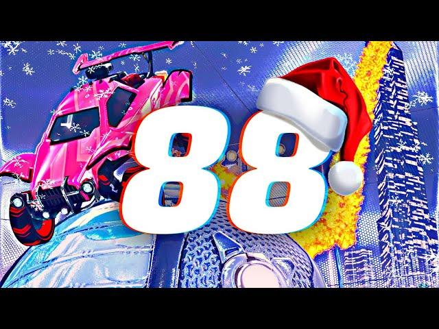 ROCKET LEAGUE INSANITY 88 ! (BEST GOALS, FREESTYLES) MERRY CHRISTMAS ️