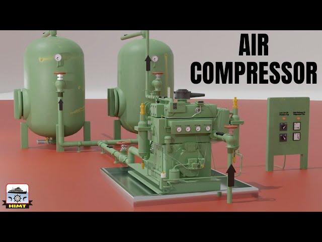 Marine Air Compressor: Parts and Operation Explained | 3D Animated Explanation