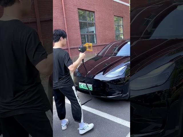 Secretly help a colleague decorate his car #laser #automobile #machine #weldwheels #factoryproducts