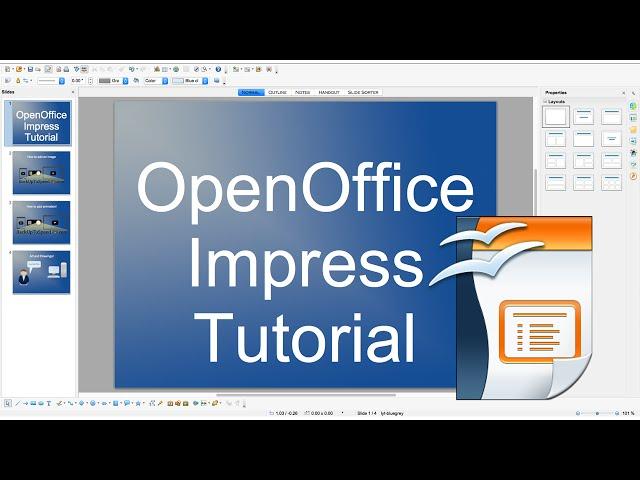 OpenOffice Impress Slideshow Beginner Tutorial!