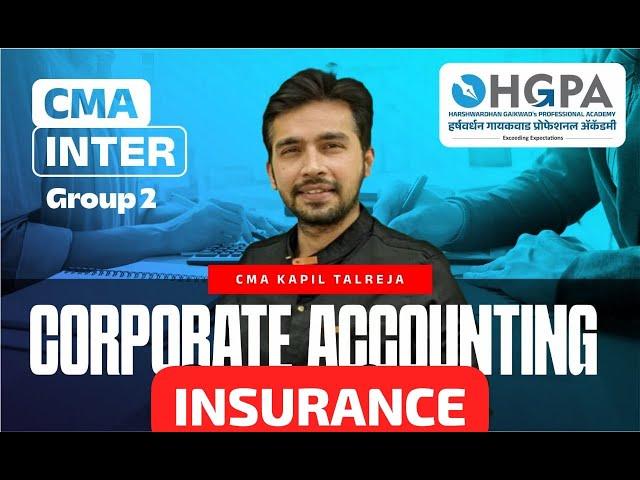 CMA INTER | INSURANCE | GROUP 2 | MARATHON | DEC 24 EXAMS | KAPIL TALREJA | HGPA