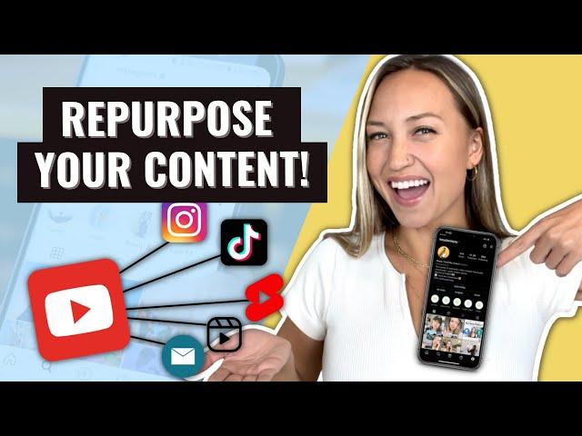 How to EASILY Repurpose Content on Social Media to Increase Traffic (IG, TikTok, Shorts, and more!)