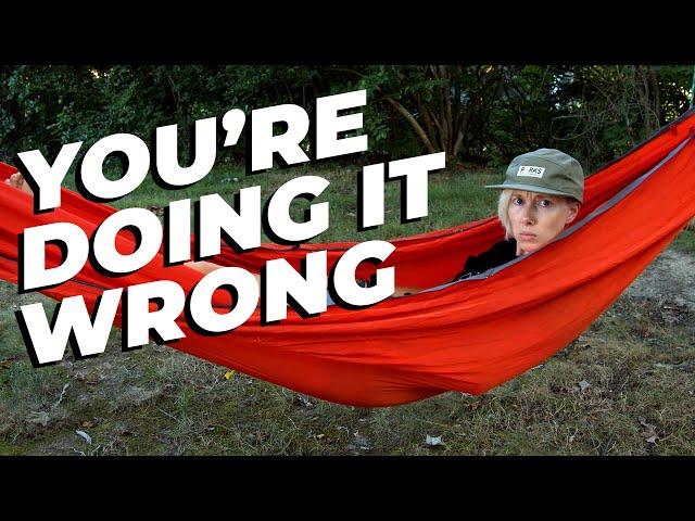 How To Sleep In A Hammock The Right Way [You're Doing it Wrong]