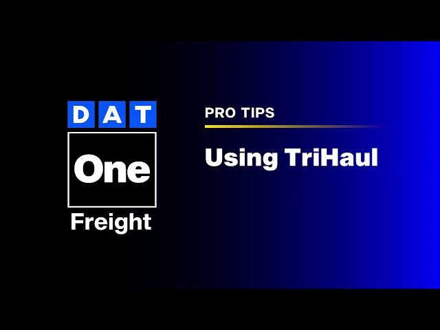 How to use TriHaul