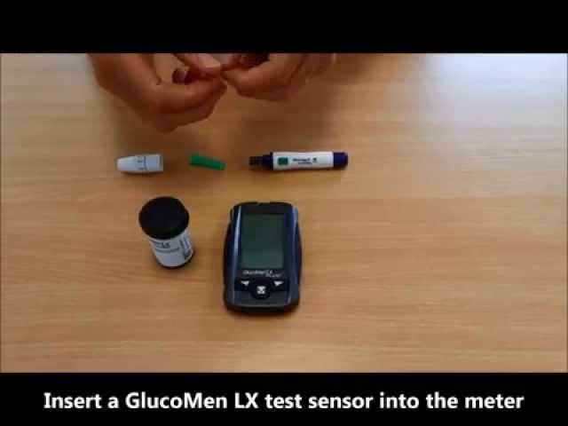 How to test your glucose using the Glucomen LX PLUS meter