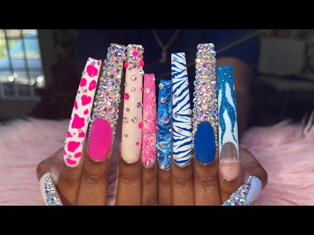 Acrylic Nails Tutorial | XX-Long Nails | How to do nails | Acrylic nails removal | Natali Carmona