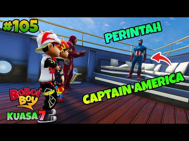 GTA 5 MOD BOBOIBOY KUASA FROST FIRE DAN SUPRA DI KASIH TUGAS SAMA CAPTAIN AMERICA