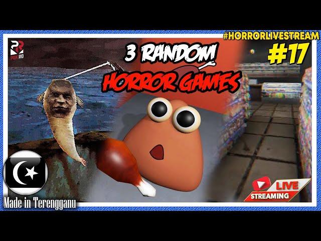 *SERAM!* POU DARKWEB!! || 3 RANDOM HORROR GAMES #17 (Malaysia) #HorrorLivestream