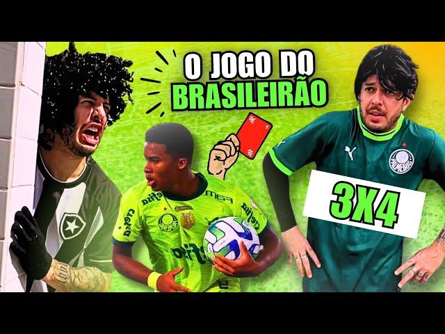 BOTAFOGO 3x4 PALMEIRAS ️ imitei os lances do jogo que definiu o Brasileirão