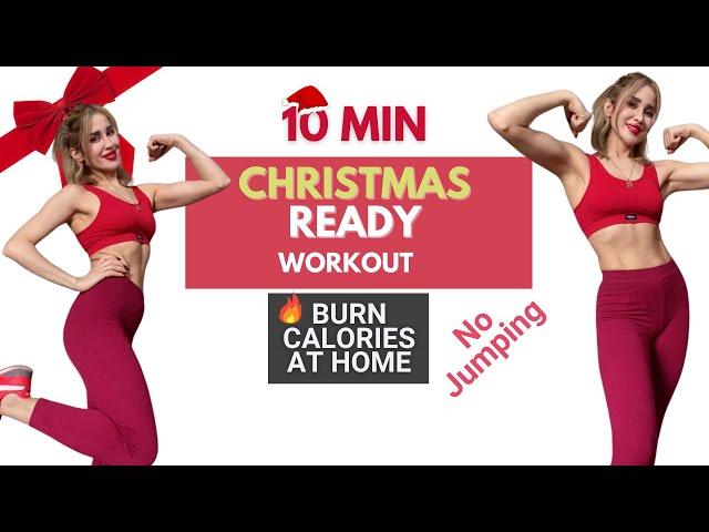 Chrismast Ready Workout-Fast Walking Burn Calories at Home-No jumping [ No Equipment / No Squat ]