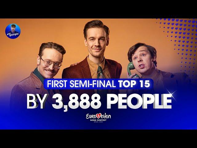 Eurovision 2025: Semi-final 1 - Top 15 by 3,888 People