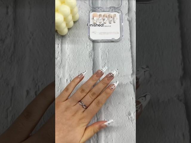 Tutorial for how to apply press on nails  #handmadenails #nailtrends #nailtutorial #nailhacks