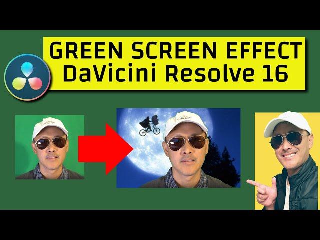 Green Screen or Chroma Key Effect in DaVinci Resolve 16 - 2019