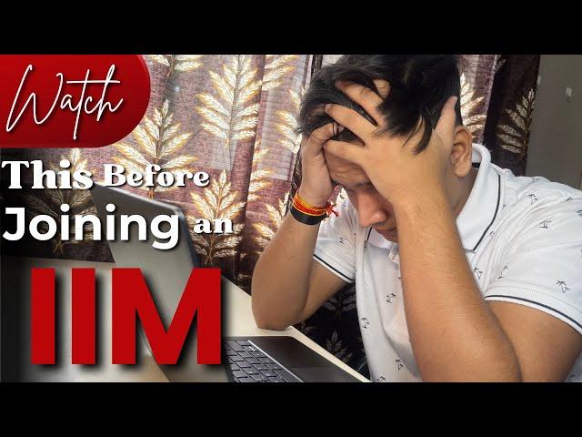 11 Things I Wish I Knew Before Joining an IIM | Rudraksh Pratap Singh