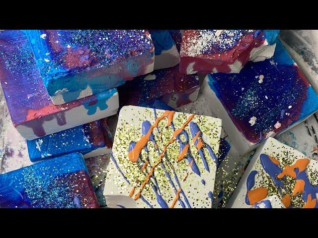 Color my world | ASMR Gym Chalk | COLORED DYED + COLOR PAINT & Glitter  • FFLG GYM CHALK