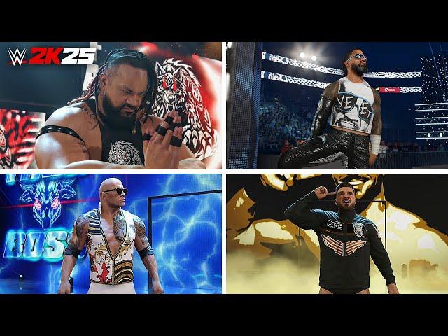 WWE 2K25: All Superstar Entrances With Music! 