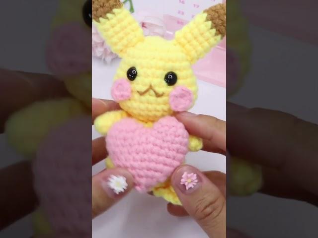 ️ Crochet Pikachu Amigurumi  #crochetpatterns #freetutorials