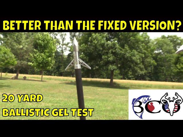 Rek broadheads 1.8 expandable crossbow ballistic gel test | bco review |