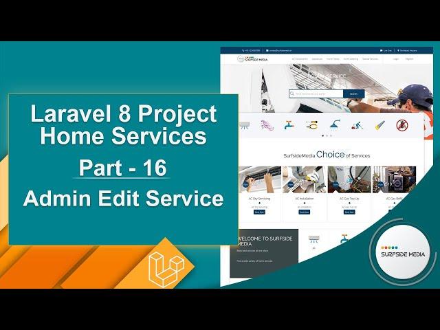 Laravel 8 Project Home Services - Admin Edit Service