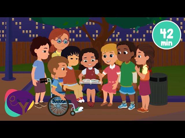 Sunday School Bible Songs Collection 2024 - Animated, with Lyrics