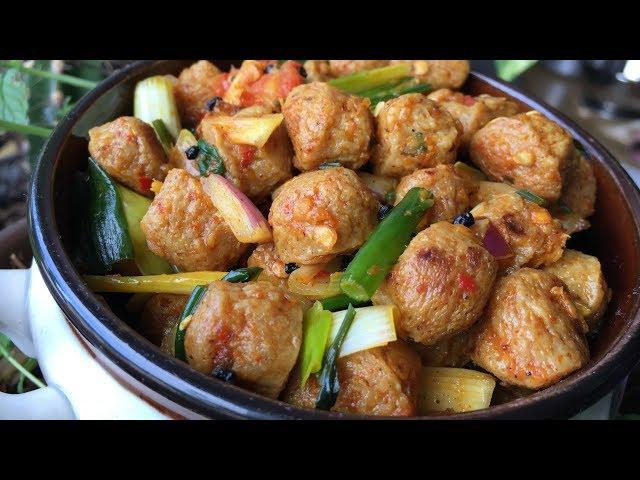 VEG CHOILA | VEGAN   | Soyabean Choila | Masyura ko Choila | Yummy Food World  106